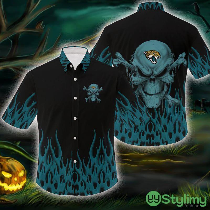 Jacksonville Jaguars NFL Skull Halloween Gift Fans Hawaiian Shirt For Men And Women 1 Jacksonville Jaguars NFL Skull Halloween Gift Fans Hawaiian Shirt For Men And Women - Jacksonville Jaguars NFL Skull Halloween Gift Fans Hawaiian Shirt For Men And Women