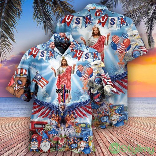Jesus America Patriotism Hawaiian Shirt Gift For Men And Women - Jesus America Patriotism Hawaiian Shirt Gift For Men And Women