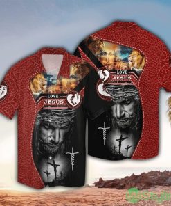 Jesus In Heart Red Hawaiian Shirt Gift For Men And Women - Jesus In Heart Red Hawaiian Shirt Gift For Men And Women