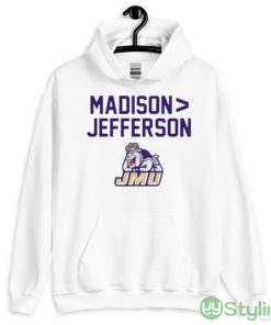 JMU football Madison Jefferson shirt - 18500 Unisex Heavy Blend Hooded Sweatshirt-1