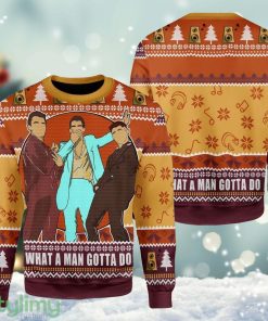 Jonas Brothers What A Man Gotta Do Ugly Xmas Ugly Christmas Sweater Cute Christmas Gift For Family Product Photo 1