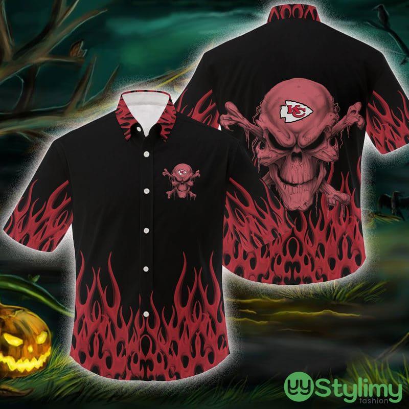 Kansas City Chiefs NFL Skull Halloween Gift Fans Hawaiian Shirt For Men And Women 1 Kansas City Chiefs NFL Skull Halloween Gift Fans Hawaiian Shirt For Men And Women - Kansas City Chiefs NFL Skull Halloween Gift Fans Hawaiian Shirt For Men And Women