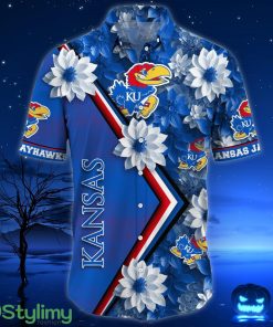 Kansas Jayhawks Hawaii Shirt All Over Printed 3D Hawaiian Shirt Product Photo 2