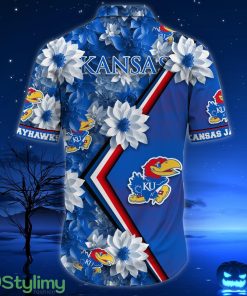 Kansas Jayhawks Hawaii Shirt All Over Printed 3D Hawaiian Shirt Product Photo 3