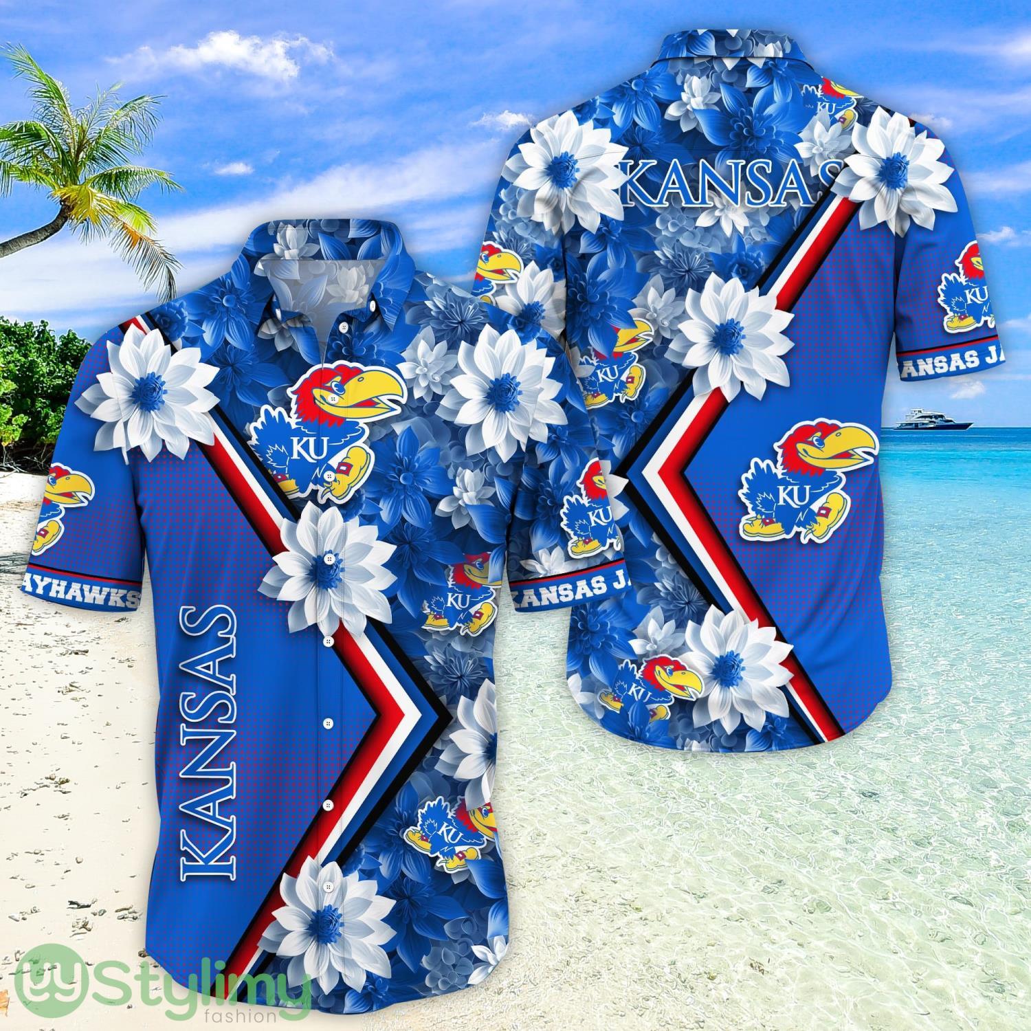 Kansas Jayhawks Hawaii Shirt All Over Printed 3D Hawaiian Shirt 3 Kansas Jayhawks Hawaii Shirt All Over Printed 3D Hawaiian Shirt Product Photo 1