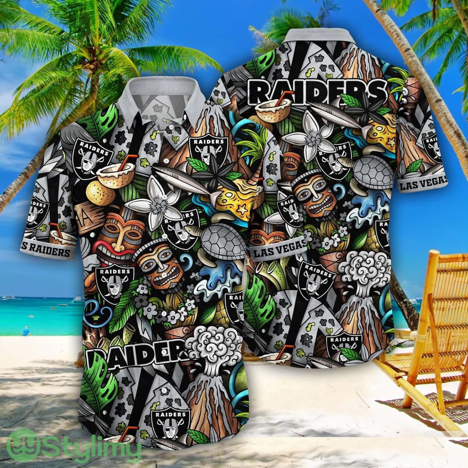 Las Vegas Raiders NFL Flower Aloha Summer Hawaii Shirts 1 Las Vegas Raiders NFL Flower Aloha Summer Hawaii Shirts Product Photo 1