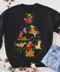 Lion Characters Christmas Tree Shirt, Christmas Party Shirt Product Photo 1
