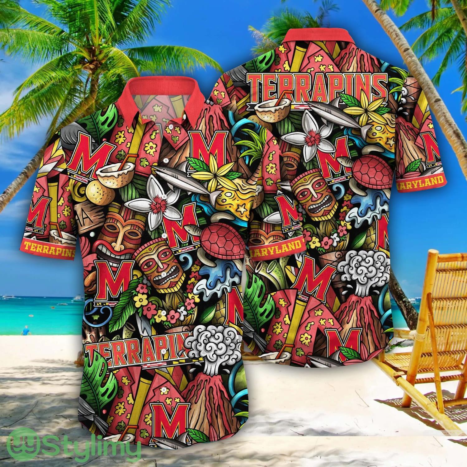 Maryland Terrapins NCAA3 Flower Aloha Summer Hawaii Shirts 1 Maryland Terrapins NCAA3 Flower Aloha Summer Hawaii Shirts Product Photo 1