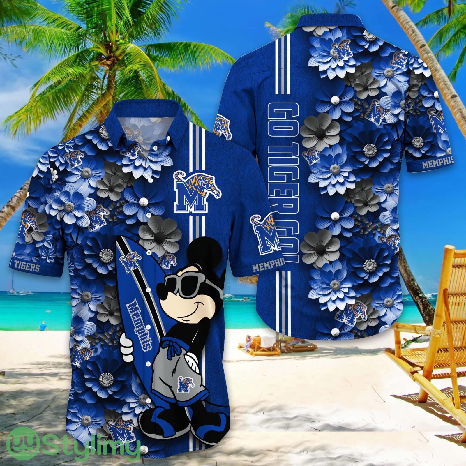Memphis Tigers Hawaiian Shirt Mickey Love Surfing Trending Summer Gift 2 Memphis Tigers Hawaiian Shirt Mickey Love Surfing Trending Summer Gift Product Photo 1