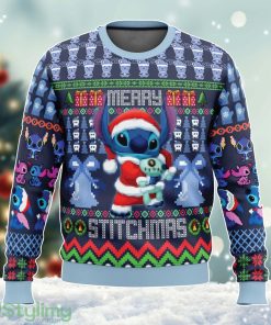 Merry Stitchmas Ugly Christmas Sweater, Disney Cartoon Ugly Christmas Sweater Cute Christmas Gift For Family Product Photo 1