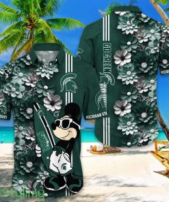 Michigan State Spartans Hawaiian Shirt Mickey Love Surfing Trending Summer Gift Product Photo 1