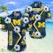 Michigan Wolverines Hawaii Shirt All Over Printed 3D Hawaiian Shirt Product Photo 2