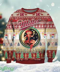 Mil-ler Lite Beer Ugly Christmas Sweater, Mil-ler Lite All Over Print Ugly Christmas Sweater Cute Christmas Gift For Family Product Photo 1