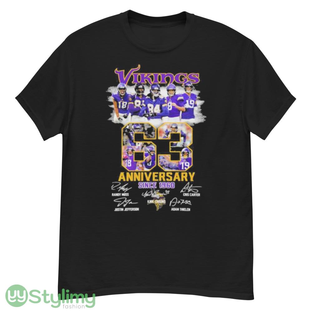Minnesota Vikings 63 Anniversary Since 1960 Shirt 2 Minnesota Vikings 63 Anniversary Since 1960 Shirt - G500 Men’s Classic T-Shirt