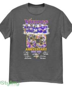 Minnesota Vikings 63 Anniversary Since 1960 Shirt - G500 Men’s Classic T-Shirt-1