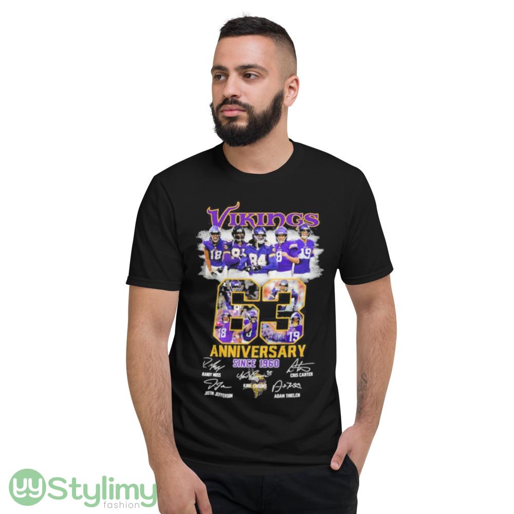 Minnesota Vikings 63 Anniversary Since 1960 Shirt 4 Minnesota Vikings 63 Anniversary Since 1960 Shirt - Short Sleeve T-Shirt