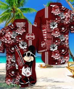 Mississippi State Bulldogs Hawaiian Shirt Mickey Love Surfing Trending Summer Gift Product Photo 1