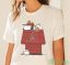 MLB Arizona Diamondbacks Snoopy Woodstock The Peanuts Movie Baseball T Shirt T Shirt - White Ladies Tank Top