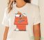 MLB Baltimore Orioles Snoopy Woodstock The Peanuts Movie Baseball T Shirt - White Ladies Tank Top