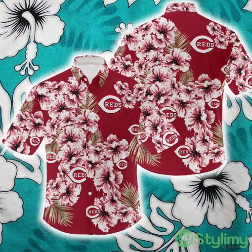 MLB Cincinnati Reds Hibiscus Flower 3D Hawaiian Shirt For Fans Gift