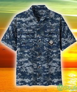 Navy Custom Name US Veteran Hawaii Shirt Gift For Men And Women - Navy Custom Name US Veteran Hawaii Shirt Gift For Men And Women