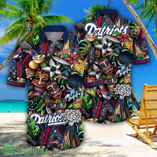 New England Patriots NFL Flower Aloha Summer Hawaii Shirts