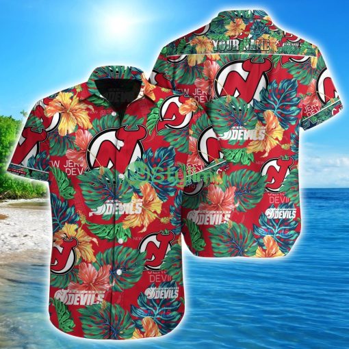New Jersey Devils NHL Custom Name Hawaiian shirt Aloha Summer Gift