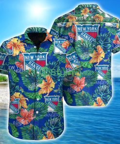 New York Rangers NHL Custom Name Hawaiian shirt Aloha Summer Gift Product Photo 1