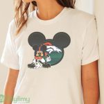 NFL Denver Broncos Mickey Mouse Disney Football T Shirt T Shirt - White Sweatshirt