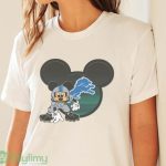 NFL Detroit Lions Mickey Mouse Disney Football T Shirt T Shirt - White Sweatshirt