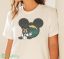 NFL Los Angeles Chargers Mickey Mouse Disney Football T Shirt T Shirt - White Ladies Tank Top