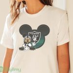 NFL Oakland Raiders Mickey Mouse Disney Football T Shirt T Shirt - White Sweatshirt