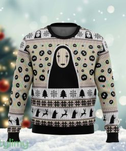No Face and Soot Sprites Ugly Christmas Sweater Cute Christmas Gift For Family Product Photo 1