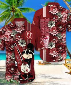 Oklahoma Sooners Hawaiian Shirt Mickey Love Surfing Trending Summer Gift Product Photo 1