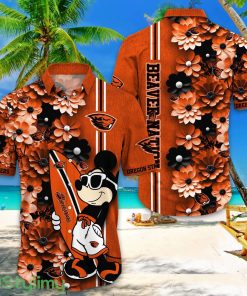 Oregon State Beavers Hawaiian Shirt Mickey Love Surfing Trending Summer Gift Product Photo 1