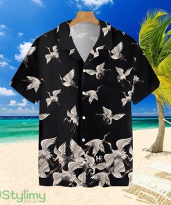 Oriental Red-headed Crane Hawaiian Shirt For Men And Women Product Photo 1
