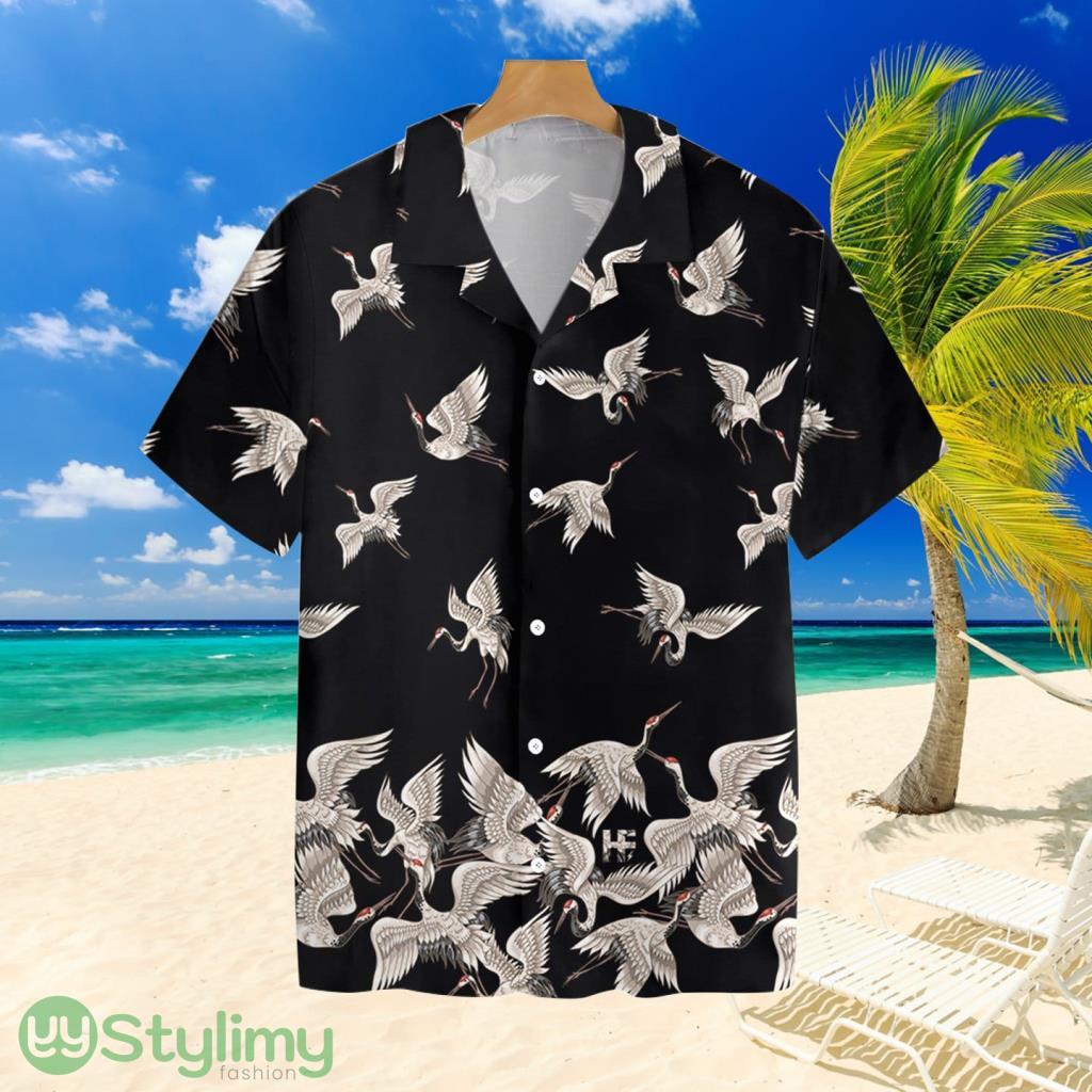 Oriental Red-headed Crane Hawaiian Shirt For Men And Women 2 Oriental Red-headed Crane Hawaiian Shirt For Men And Women Product Photo 1