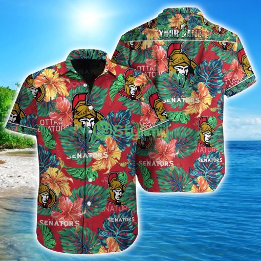 Ottawa Senators NHL Custom Name Hawaiian shirt Aloha Summer Gift
