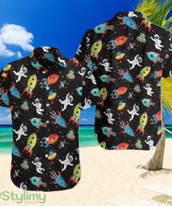 Outer Space Astronaut Cute Hawaiian Shirt For Men And Women Product Photo 1