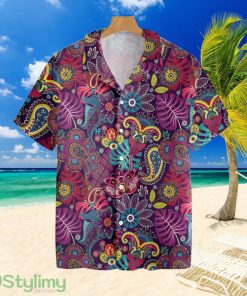 Paisley Tropical Leaves Hippie Hawaiian Shirt For Men And Women Product Photo 1