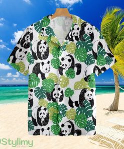 Panda Leaves Hawaiian Shirt For Men And Women Product Photo 1