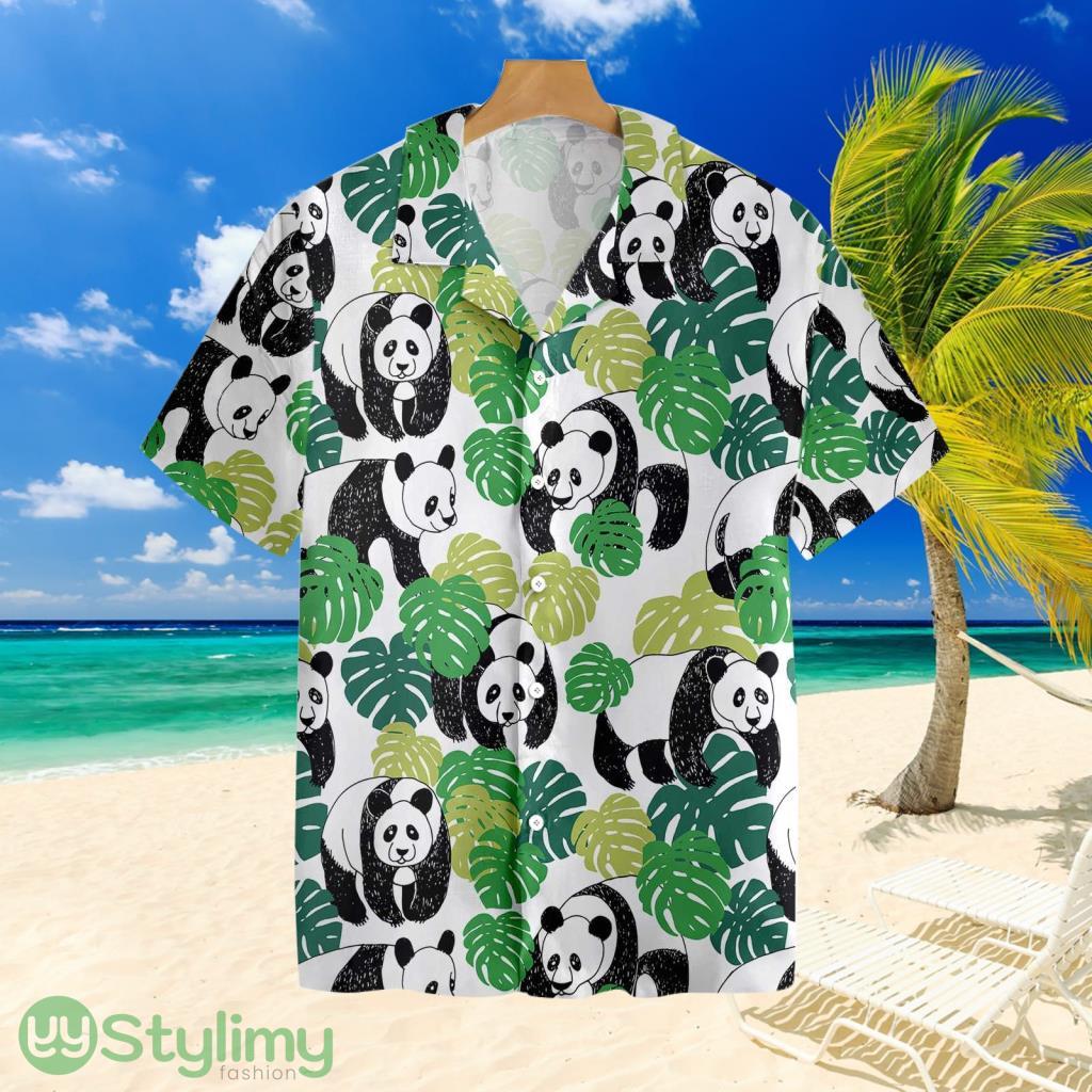 Panda Leaves Hawaiian Shirt For Men And Women 2 Panda Leaves Hawaiian Shirt For Men And Women Product Photo 1