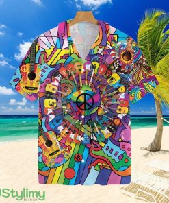 Peace Love Music Hawaiian Shirt For Men And Women Product Photo 1