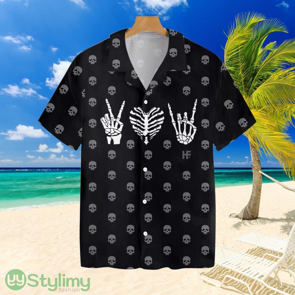 Peace Love Rock Goth Hawaiian Shirt For Men And Women 2 Peace Love Rock Goth Hawaiian Shirt For Men And Women Product Photo 1