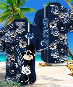 Penn State Nittany Lions Hawaiian Shirt Mickey Love Surfing Trending Summer Gift Product Photo 1