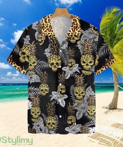 Pine Apple Skull Leopard Tropical Hawaiian Shirt For Men And Women Product Photo 1