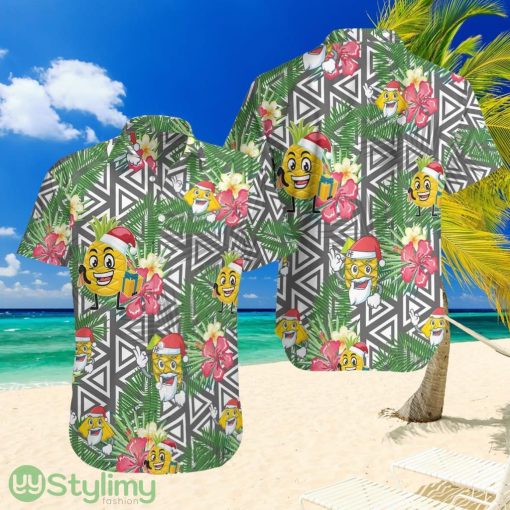 Pineapple Face Santa Claus Hawaiian Shirt For Men And Women