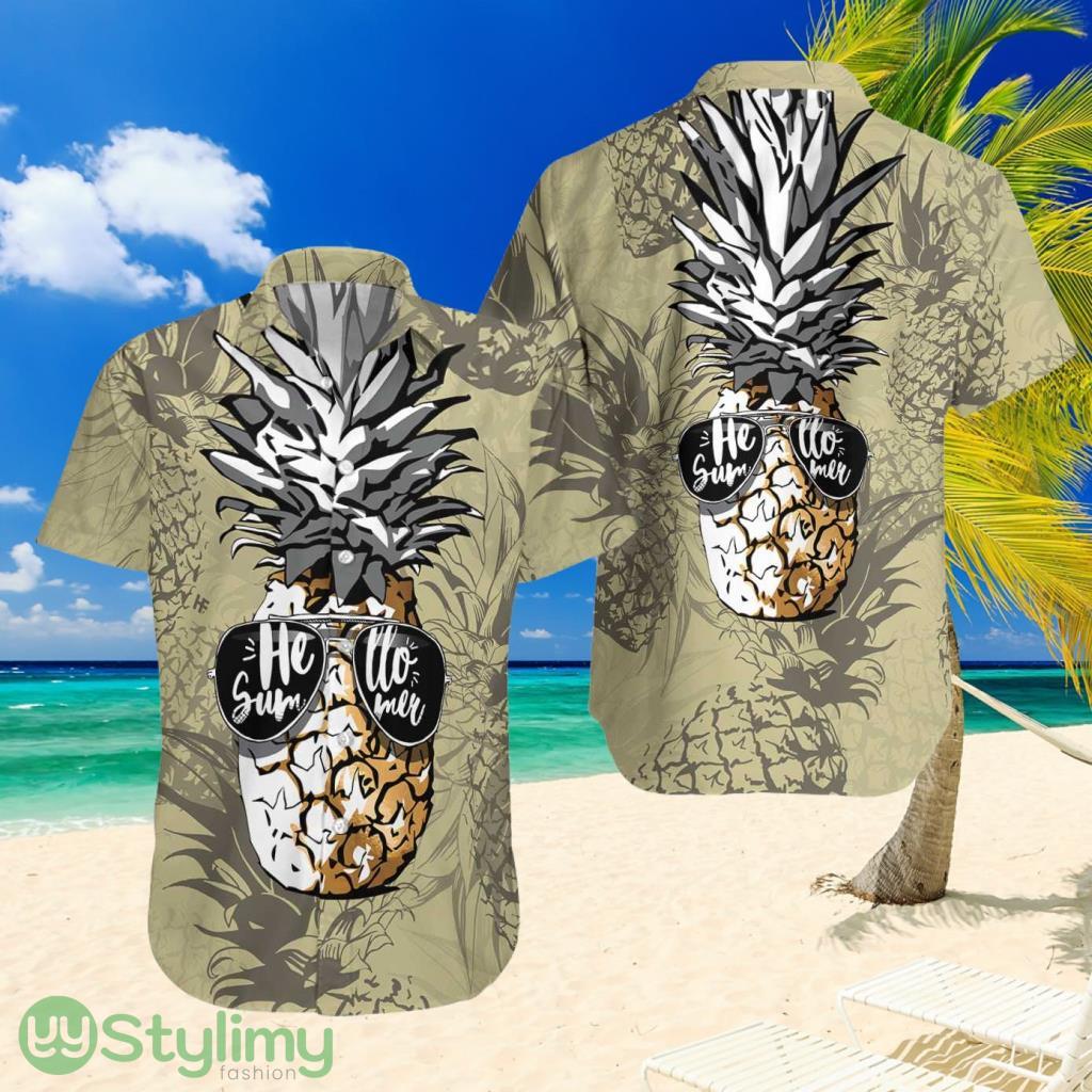 Pineapple Hello Summer Hawaiian Shirt For Men And Women 2 Pineapple Hello Summer Hawaiian Shirt For Men And Women Product Photo 1