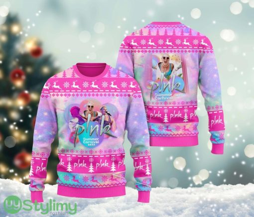 Pink Summer Carnival 2023 Tour Ugly Christmas Sweater Cute Christmas Gift For Family