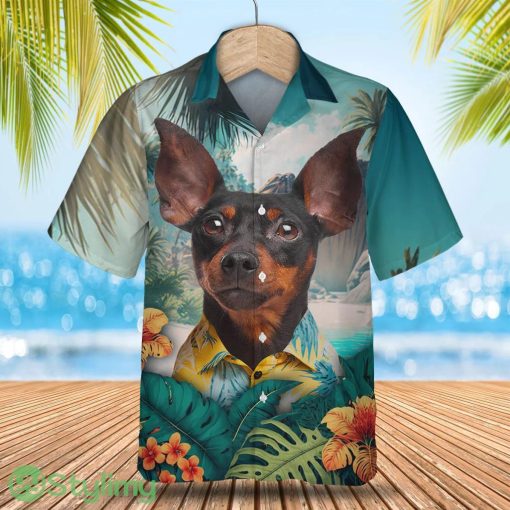 Pinscher Tropical Hawaiian Shirt Gift For Dog Lover